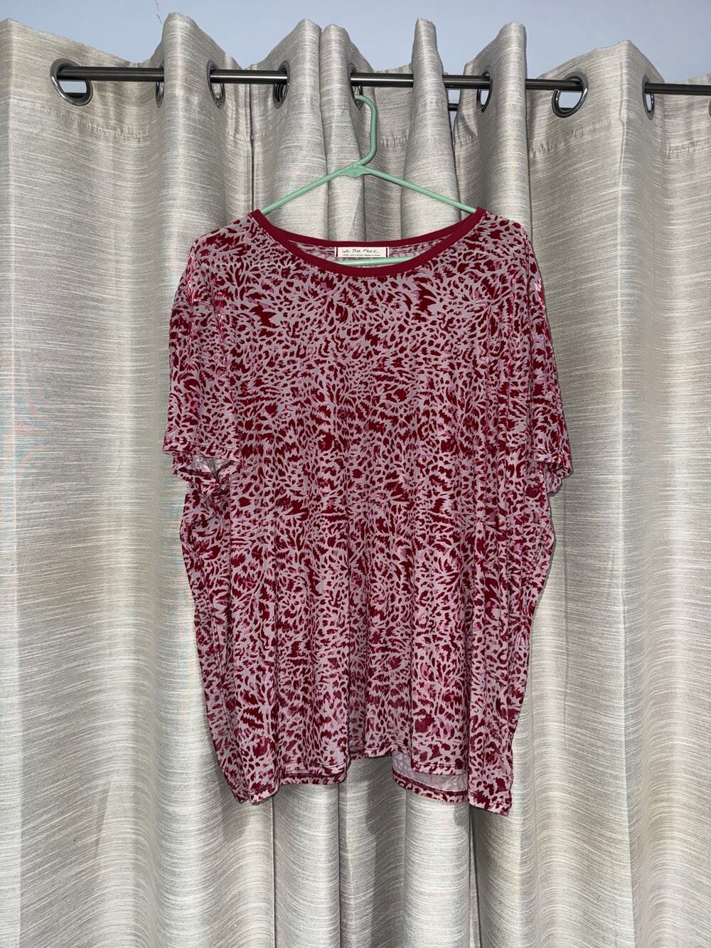 We The Free by Free People Teddy Velvet burnout oversized t-shirt size large